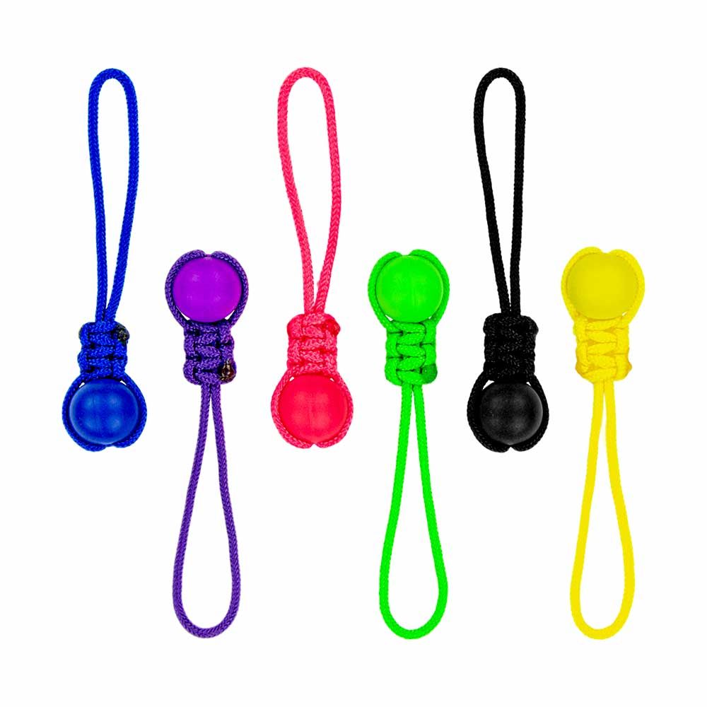 DiscDot Zipper Pull with Mini Glow Dot