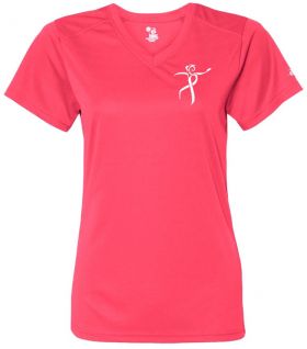 Throw Pink Ladies Core Performance V-Neck from Disc Golf United