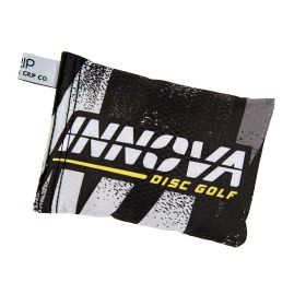 Disc Golf Grip Enhancer - Innova Sportsack Grip. Black and white color.