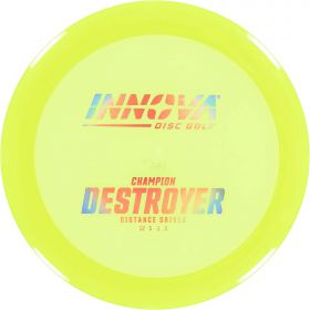 Innova Champion Destroyer - Overstable Distance Driver. Yellow color.