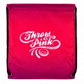 Throw Pink Drawstring Bag from Disc Golf United