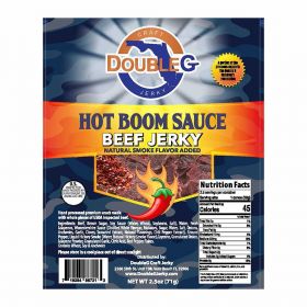 DoubleG Craft Beef Jerky Hot Boom Sauce