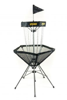Portable Disc Golf Basket - Innova Traveler. Black color.