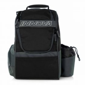 Innova Adventure Pack - Best All Around Bag. Black color. Front view. Closed.
