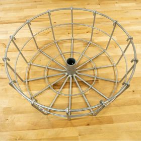Permanent Disc Golf Basket Parts - Innova DISCatcher Pro 28 Basket. Galvanized steel construction. Top view.