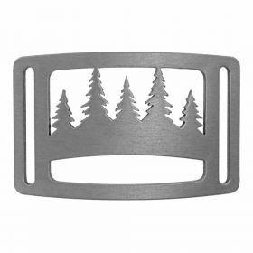 Grip6 Forest Buckle. Silver color.