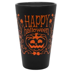 Halloween Silipint - Disc Golf Cup. Black color. Halloween Pumpkin design. 