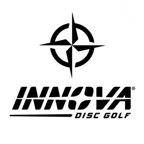 Innova Disc Golf Decal - Vinyl Set. Black color.