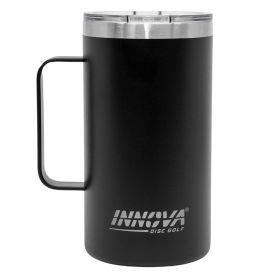 Insulated Mugs – Innova Disc Golf Logo. Black color. Includes lid. 