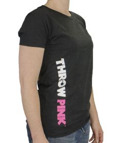 Throw Pink Ladies 50/50 Recover Tee "Vertical Text" from Disc Golf United