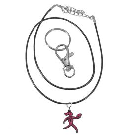 Disc Golf Necklace - Throw Pink Charm Set