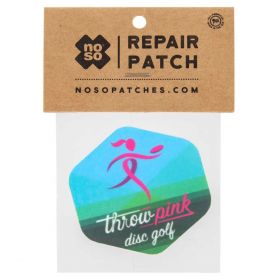 Throw Pink NoSo Gear Patch from Disc Golf United