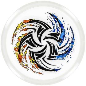 Innova Roc3 - Champion Mid Range Disc - Fire & Ice. Clear disc with multiple stamp foils. 